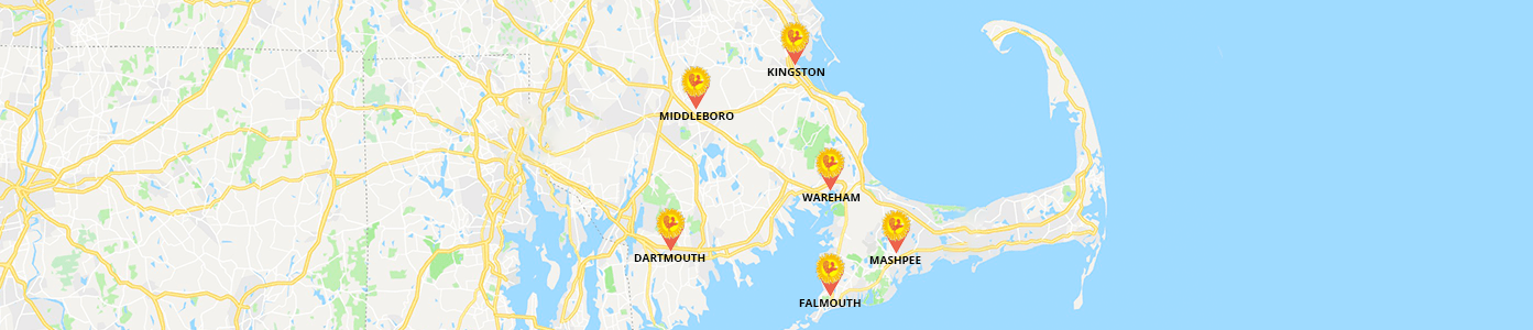 Massachusetts, Cape Cod map full